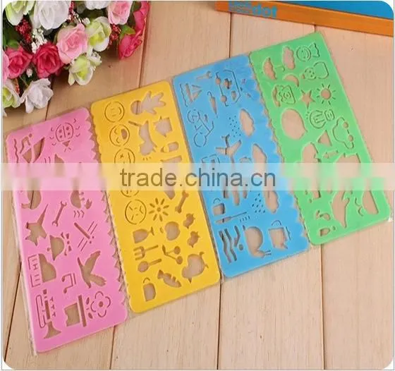 Spirograph Ruler Drawing Set Plastic Graphics Model Ruler Kids Toys Spirograph