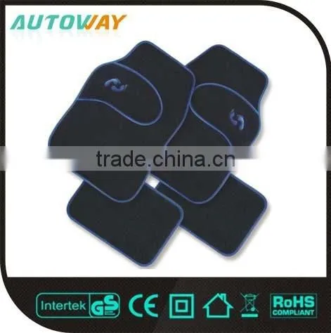Colorful Waterproof And Dustproof Car Mats With Red Circle Line photo-3