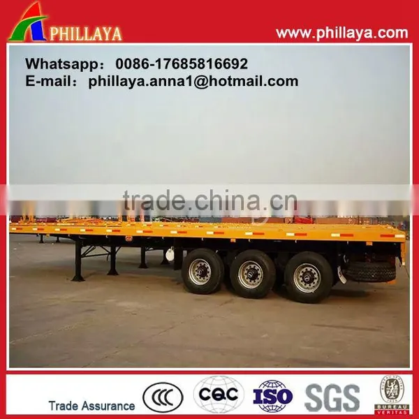 Heavy Duty Container Trailer Drop Deck Semi Trailer Used in Port/quay/ Wharf photo-6