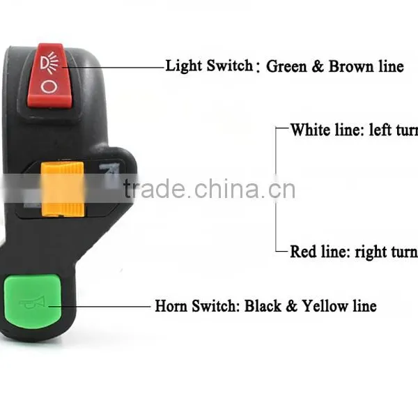 3in1 Motorcycle Pit Bike ATV Horn Turn Signal Light Switch photo-5