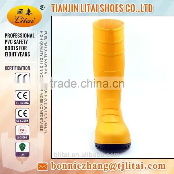 Abrasion Resistance CE Approved PVC Mining Safety Rain Boots photo-4