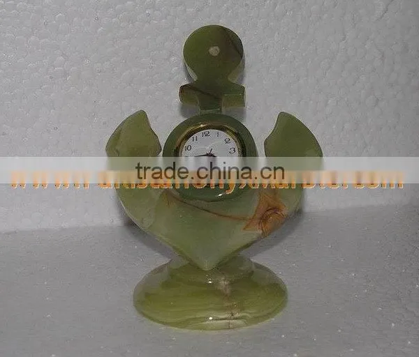 PAKISTAN FACTORY MADE EXPORT QUALITY CLOCKS ONYX MARBLE HANDICRAFTS photo-2