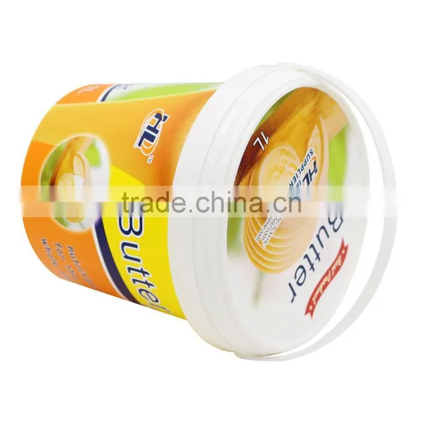1L IML Plastic Butter Cup,Butter Box Online,Round Butter Container With Handle. photo-2