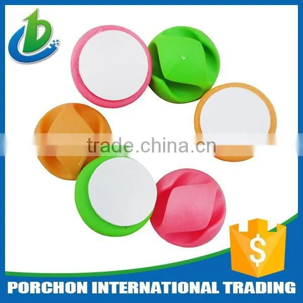 Plastic Adhesive Multipurpose Round Dual Double Cable Clips photo-2