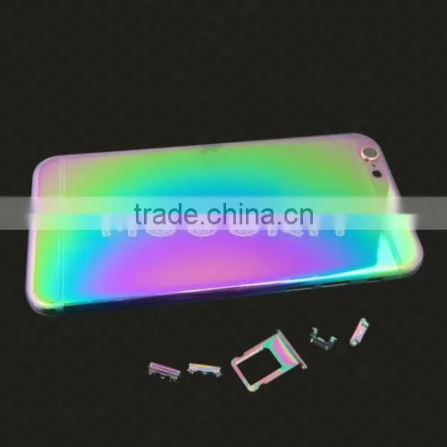 For Iphone 6/6plus Rainbow Mirror Gold Plated Frames Housing 24kt Gold Cover Back,Plated Bezel for Iphone 6 photo-4