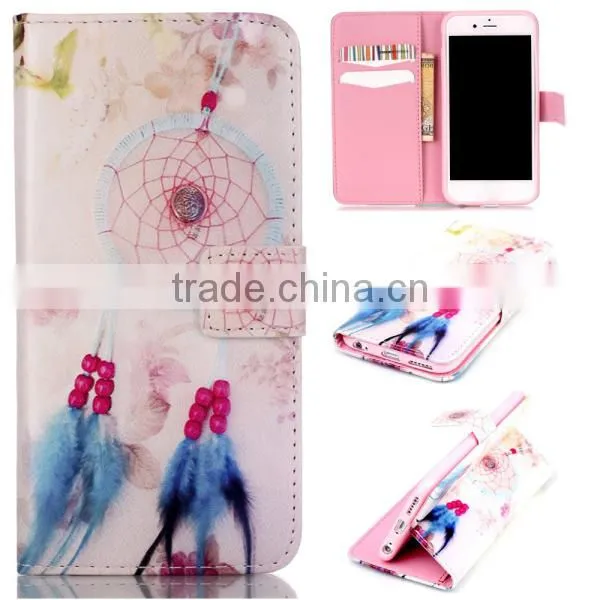 PU Leather Embossing Craft Cell Phone Case, Wholesale Leather Flip Case for IPhone6 6S photo-3