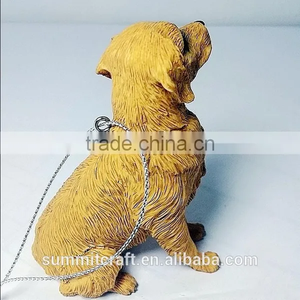 Resin Golden Retriever Dog Hanging Ornament Decoration photo-2