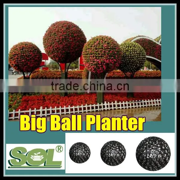 Round Plastic Flower Pot Liners Plastic Ball Shaped Planters Pot Planter photo-5