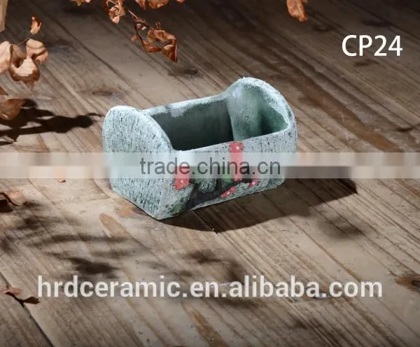 High Quality Colorful Cement Garden Flower Pot photo-3