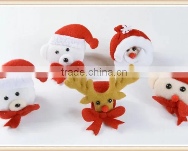 2pcs Christmas Snowman Slap Wristband Bracelet Kids Adult Circle Hand Ring photo-4