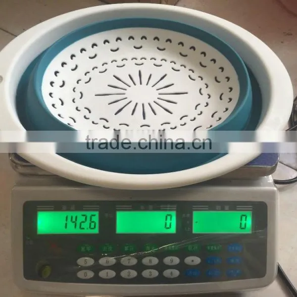Hot Sale Oval Plastic TPR Folding Basket Collapsible Vegetable Colander KITCHEN TOOL photo-5