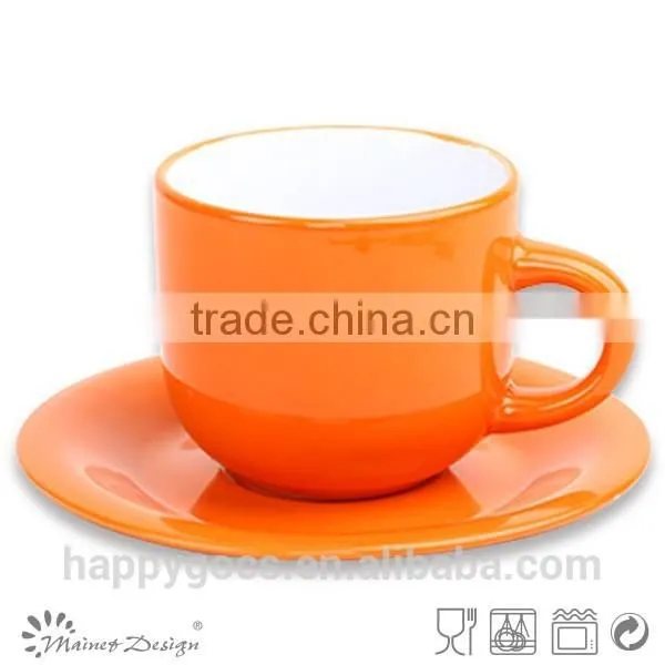 Broad Edge High Quality Bright Glaze Cup and Saucer photo-2