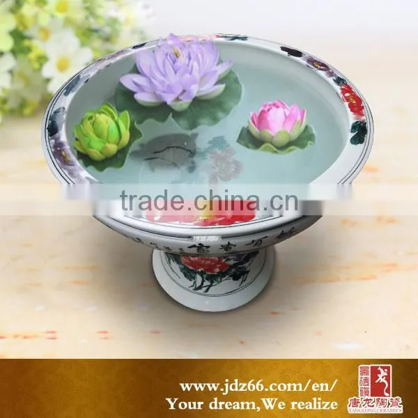 Color Glazed Tall Garden Ceramic Painted Flowerpots photo-2