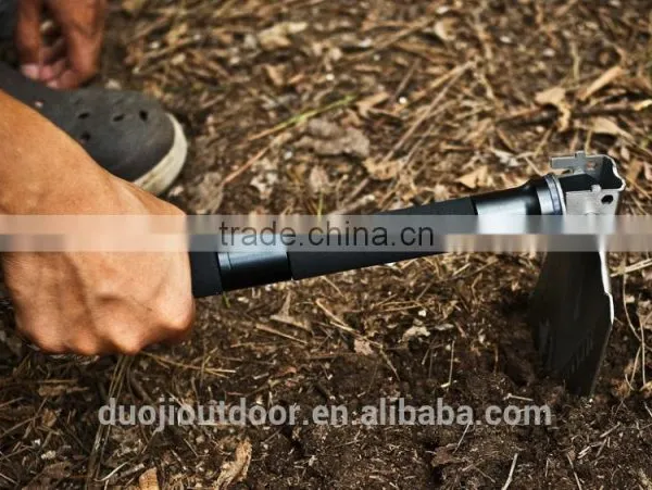 New Multi-function Compact Emergency Gear With Shovel Hoe Knife Fire Starter photo-4