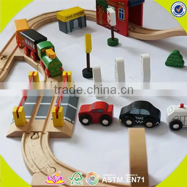 Wholesale Children Wooden Train Track Educational Wooden Train Track Popular Wooden Train Track W04C016 photo-4