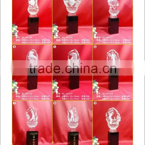 Cheap High Quality Crystal Golf Trophy Gift photo-2