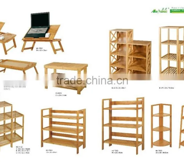 Modern 5 Tiers Bamboo Display Shelf/rack photo-6