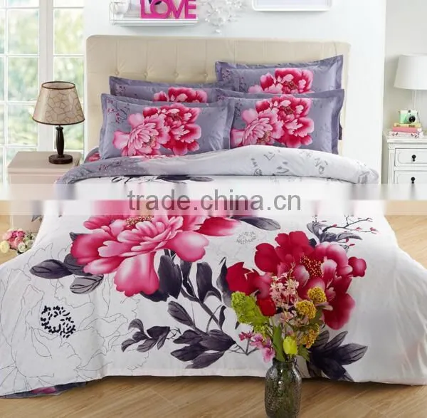 Digital Print Bedding Quilted Chinese Bedspreads/Fitted Sheet/Bed Cover