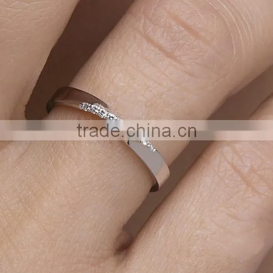 Simple Design Plain Style All Kinds of Eternity O Ring Thin Promise Ring for Wedding photo-4