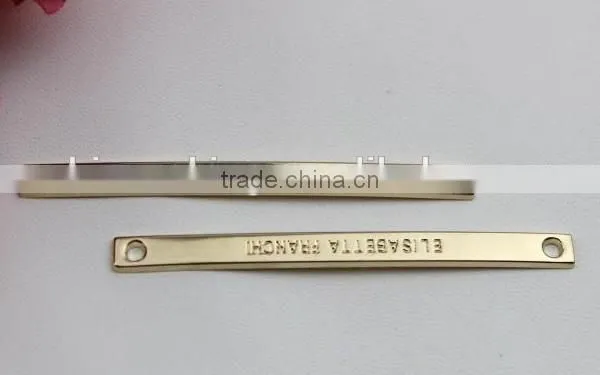 Fashion Zinc Alloy Gold Words Engraved Garment Accessories for Shoes&bags