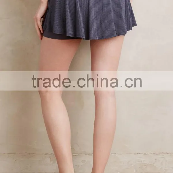High Quality Women Sports Tennis Skirt Wholesale Sexy Ruffled Tennis Skort photo-5