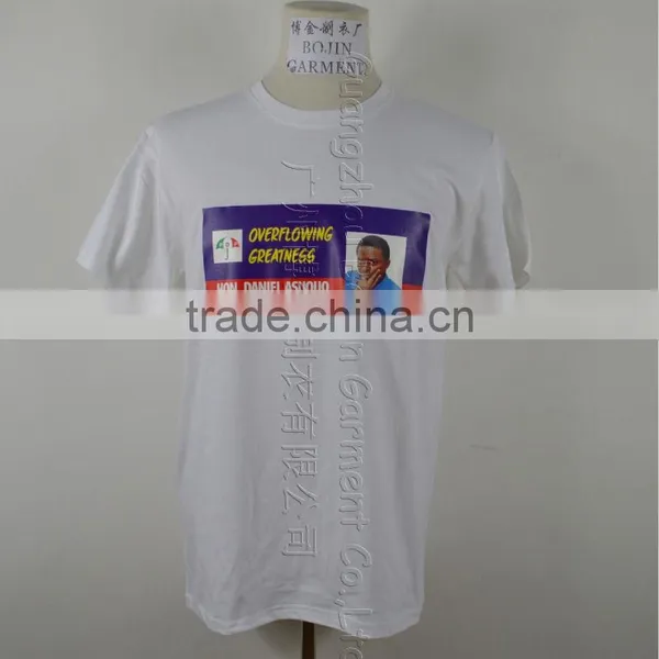 Custom Cheap Polyester Election t Shirt With Face Heat Tranfer Printing photo-5