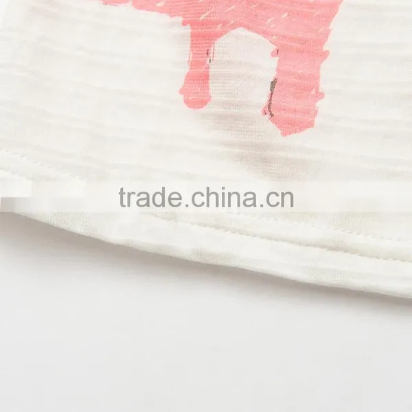Children's Cute Cat Print Knitted Sleeveless v Neck Under Shirts photo-4