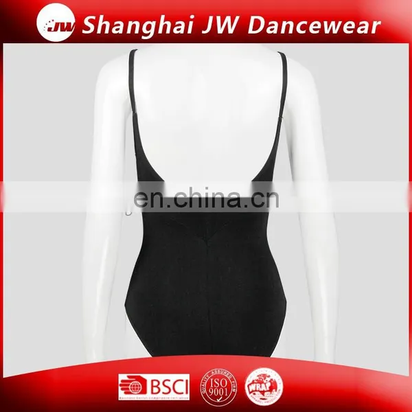 Black Polyester Leotard for Dance Girl photo-2