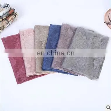 2016 New Lace Embroidery Ladies Scarf in Autumn and Winter Chiffon Scarves Wholesale photo-3