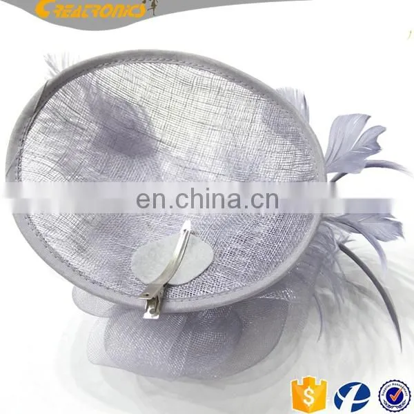 Handmade Wedding Party Sinamay Hat Bases Women Wholesale Church Hat Ladies Sinamay Wholesale Make Church Hats photo-2