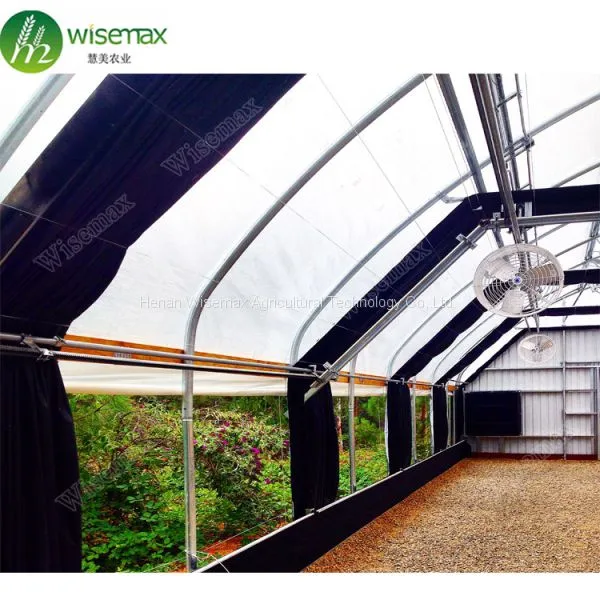 Easily Installed Galvanized Steel Frame Fully Automated Light Deprivation Greenhouse photo-4