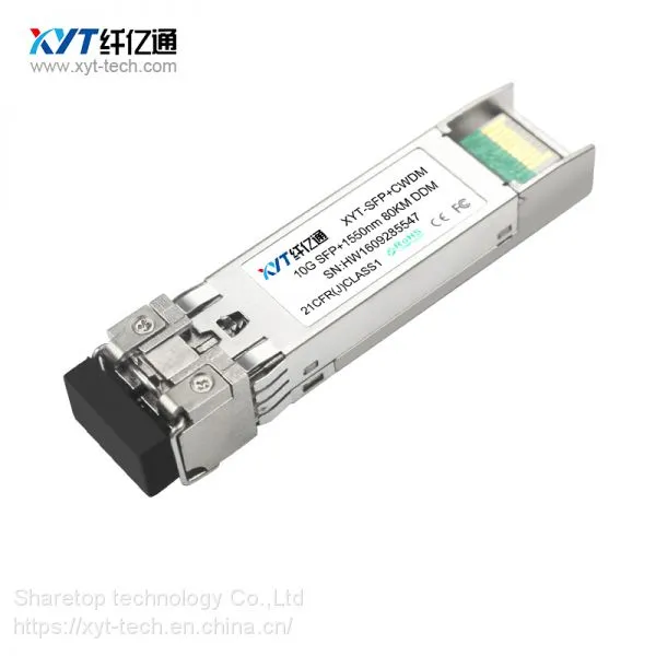 10G DWDM SFP 40 км 80 км оптоволоконный модуль приемопередатчика Huawei, Cisco, Juniper