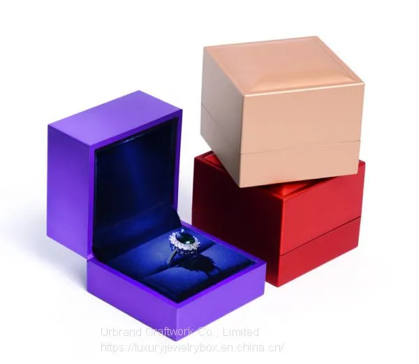 China Factory Price Square LED Ring Box With Custom Logo photo-3