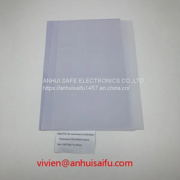 Matt PVC No-Laminated Card(Inkjet) 0.76mm