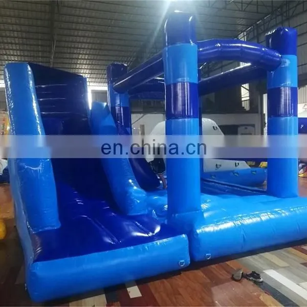 2020 Airtight Blue Compound Design Inflatable Bounce House for Kids Indoor or Outdoor Fields photo-4