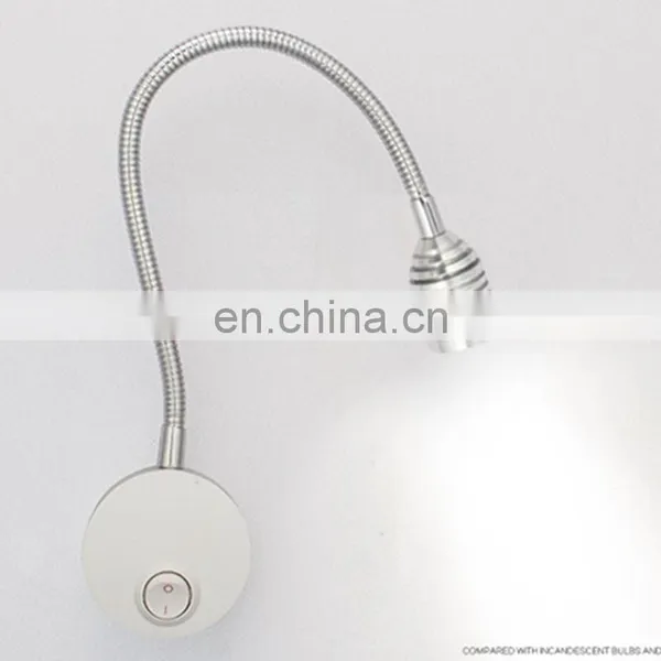 Led 1w 110v 220v Wall Mounted Hotel Bedroom Bed Headboard Warm White and Cool White Reading Lamp photo-2
