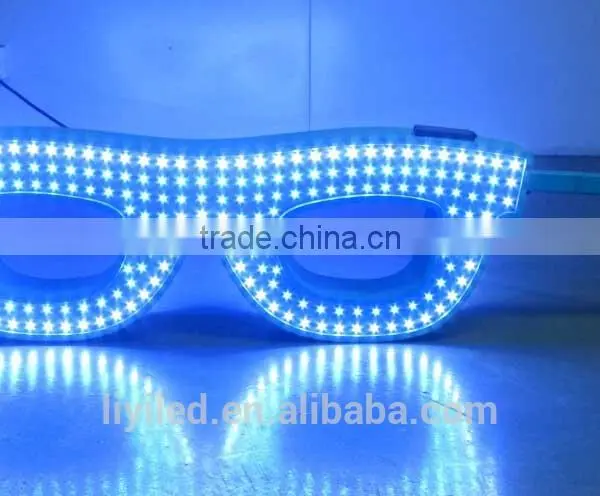 2015 New Lighting Products 50W Animat Optical Shop Neon Led Glasses Sign Light Quality Choice