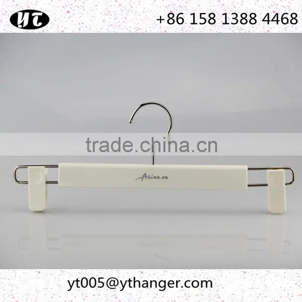 White Plastic Hanger and Pants Hanger With Custom Logo for Clothes photo-3