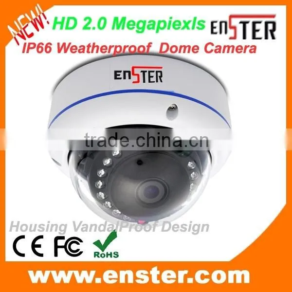 2.0 MegaPixels HD-TVI Dome Camera With Varifocal 2.8-12mm/IP66 Weatherproof