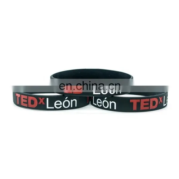 Factory Price Debossed Silicone Bangle Bracelet With Custom Logo photo-3