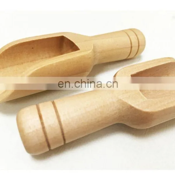 2020 New Eco Friendly Shower Spa Cream Essential Coffee Wooden Scoop for Bath Salts photo-2