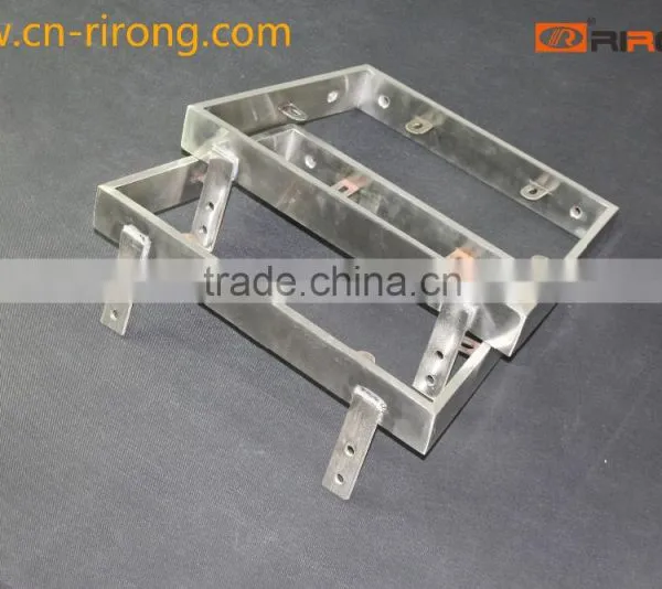 A886 Stainless Steel Offcie Chair Armerest With Wood Pad photo-4