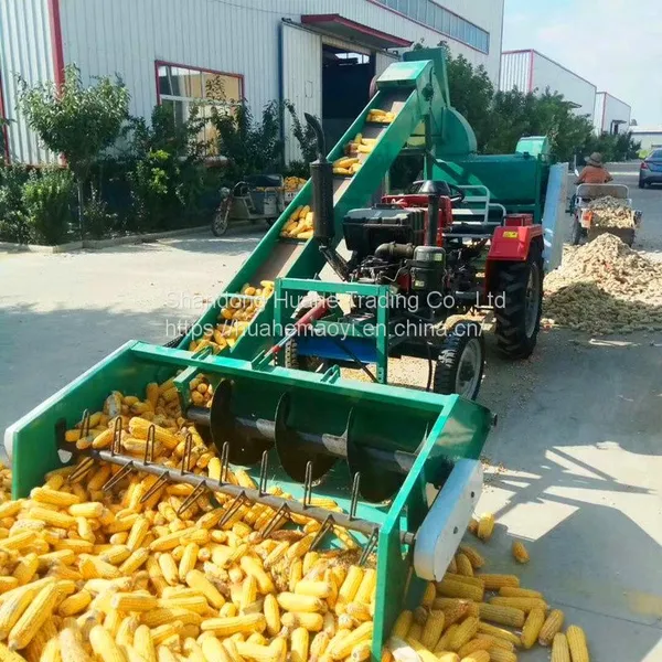 Large Corn Thresher Automatic Feeding and Threshing Corn Machine Dry and Wet Cob Threshing Machine