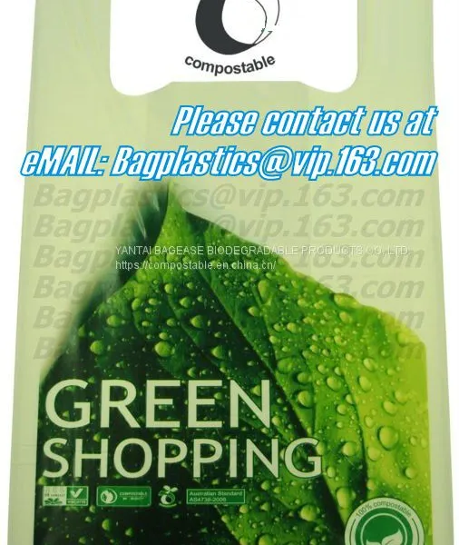 Jumbo Carrier Bags, Gallon Biodegradable and Compostable Kitchen Trash Bag,Eco Friendly Biodegradable Packaging Bags 100% Compostable Plasti photo-5