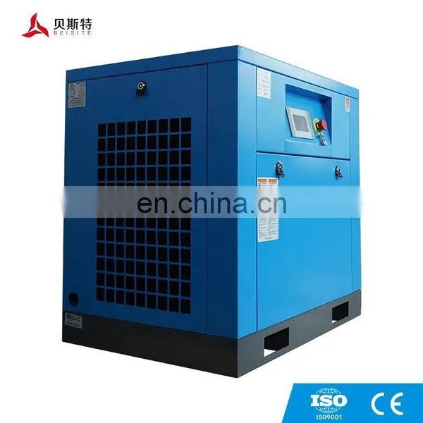 Beisite China Brand Cheap Price 20HP Low Noise Pharmaceutical Industry Air-compressor Screw Fixed Speed Compressor photo-3