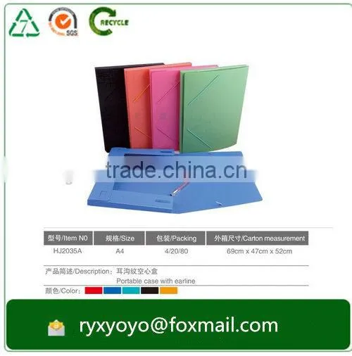 High Quality pp Clear Hard Plastic Document Box With Elastic Bands photo-2