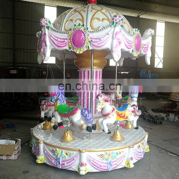 Carousel Horse Rides Game Mini Indoor Carousel Outdoor Merry go Round for Sale photo-3