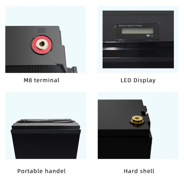 6000 Deep Cycles 24V 200Ah Lifepo4 Battery Pack Rechargeable Lithium Ion Solar Rv Battery 12v100ah photo-2