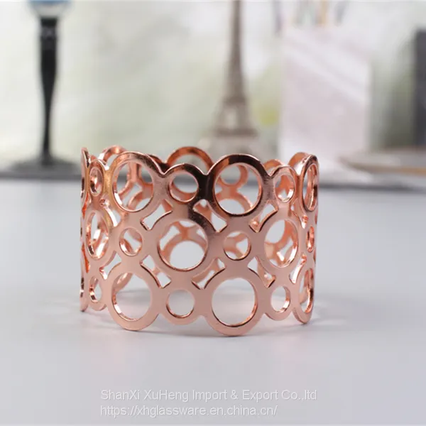 Gold Napkin Ring Metal Hallow Out Vortex Napkin Buckle Creative Tableware Decoration photo-5
