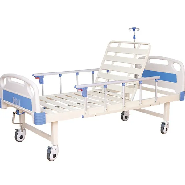 Single Crank 2 Function 3 Function Hospital Bed Manul or Electric Type With Good Price photo-4
